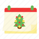 calendar, holiday, event, pine, december, christmas tree, winter, season, tree