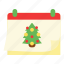 calendar, holiday, event, pine, december, christmas tree, winter, season, tree 
