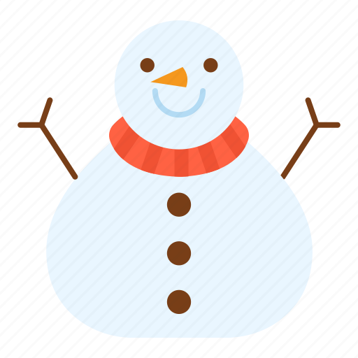 Snowman, snow, weather, cold, carrot, scarf, fun icon - Download on Iconfinder