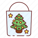 christmas, shopping, bag, christmas shopping bag, shopping bag, christmas bag, gift bag, shop, sale