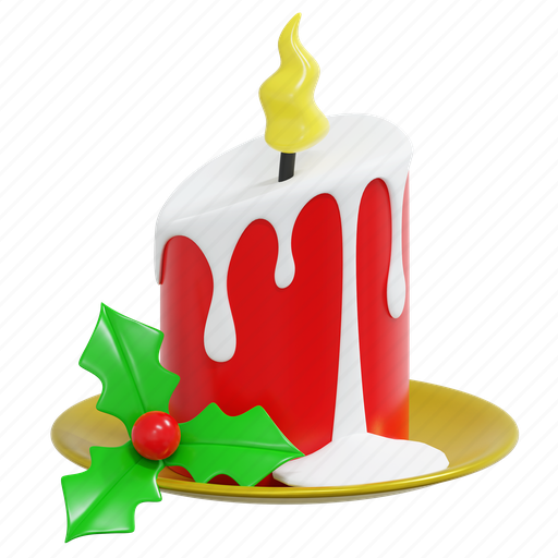 Christmas, candle, illustration, decoration, celebration, holiday, fire icon - Download on Iconfinder