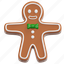 gingerbread, christmas, illustration, cake, biscuit, cookie, winter, man 
