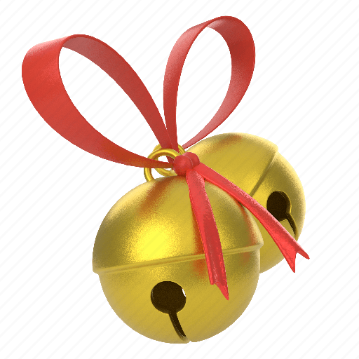 Decoration, holiday, bells, bell, ring, ringtone, notification 3D illustration - Download on Iconfinder