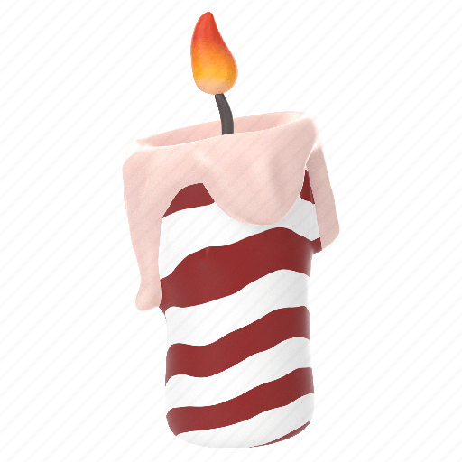 Decoration, holiday, candle, light, lights, lighting, flame 3D illustration - Download on Iconfinder