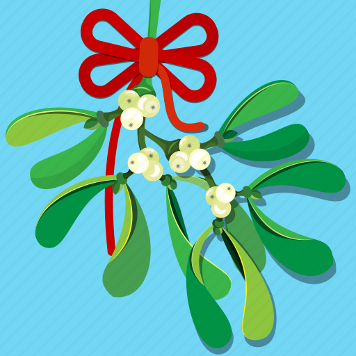Christmas, kiss, leaf, mistletoe, wish, celebration, decoration icon - Download on Iconfinder