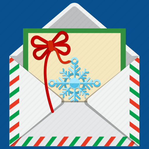Christmas, epistle, letter, envelope, holiday, message, snowflake icon - Download on Iconfinder