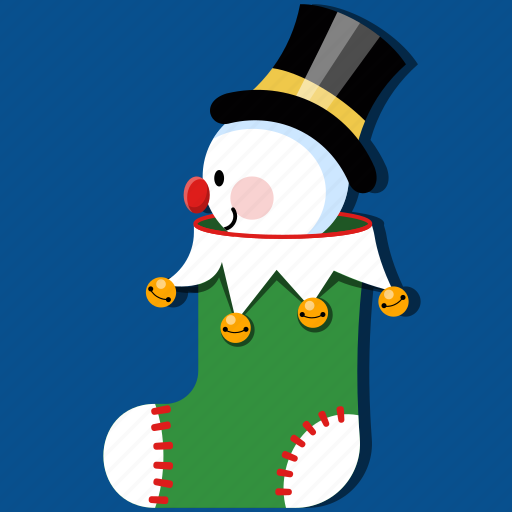 Christmas, snowman, stocking, tradition, decoration, holiday, xmas icon - Download on Iconfinder
