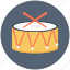 drum, instrument, music, musical icon 