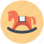 rocking horse, swing, toy icon, • horse 