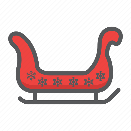 Christmas, holiday, new year, santa, sled, sleigh icon - Download on Iconfinder