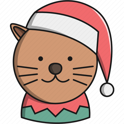 Animal, cat, christmas, cute, hat, pet icon - Download on Iconfinder