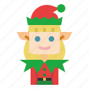 elf, christmas, woman, character, costume