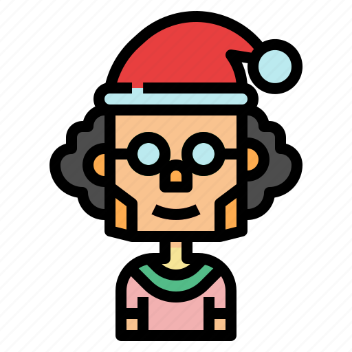 Grandmother, woman, christmas, user, avatar icon - Download on Iconfinder