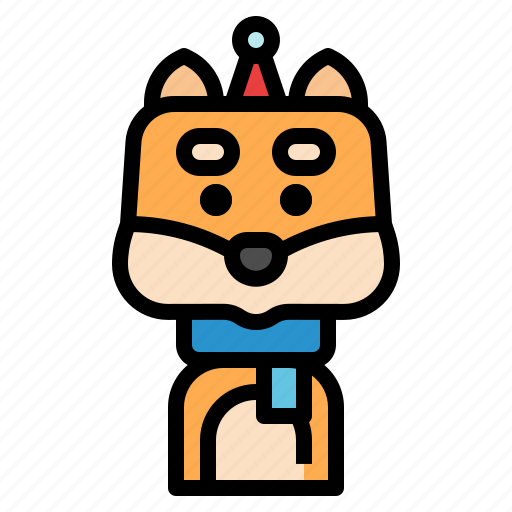 Shiba, dog, animal, christmas, avatar icon - Download on Iconfinder