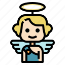 angel, halo, wings, costume, avatar