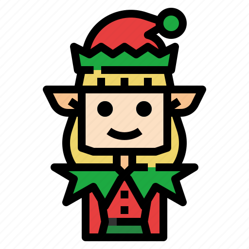 Elf, christmas, woman, character, costume icon - Download on Iconfinder