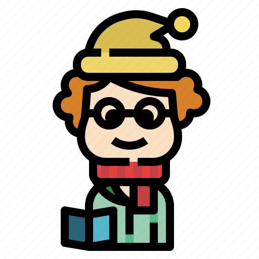 Student, boy, christmas, avatar, profile icon - Download on Iconfinder