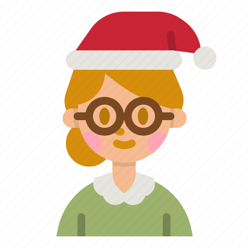 Aunt, woman, christmas, user, avatar icon - Download on Iconfinder