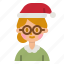 aunt, woman, christmas, user, avatar 