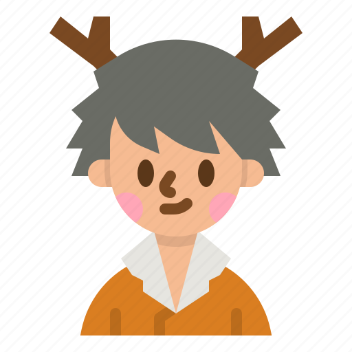 Deer, boy, crossplay, avatar, user icon - Download on Iconfinder