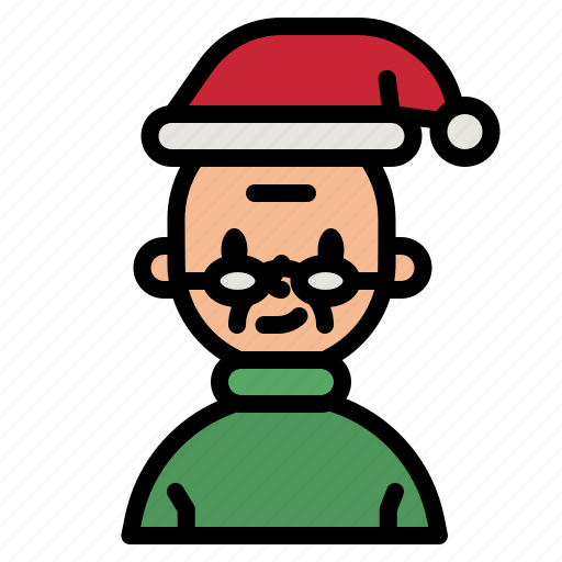 Grandfather, man, christmas, user, avatar icon - Download on Iconfinder