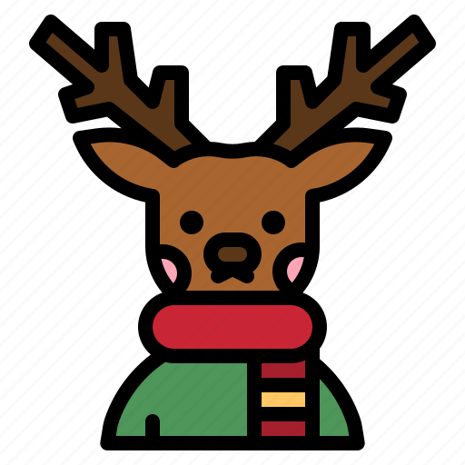 Reindeer, deer, winter, animal, christmas icon - Download on Iconfinder