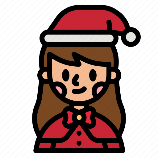 Santy, woman, christmas, user, avatar icon - Download on Iconfinder