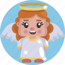 avatar, girl, xmas, angel, christmas, avatars