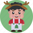 avatars, avatar, reindeer, xmas, user, christmas, boy