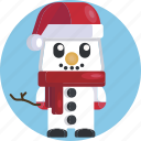 christmas, snowman, user, avatar, avatars