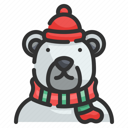 Bear, polar, animal, xmas, christmas icon - Download on Iconfinder