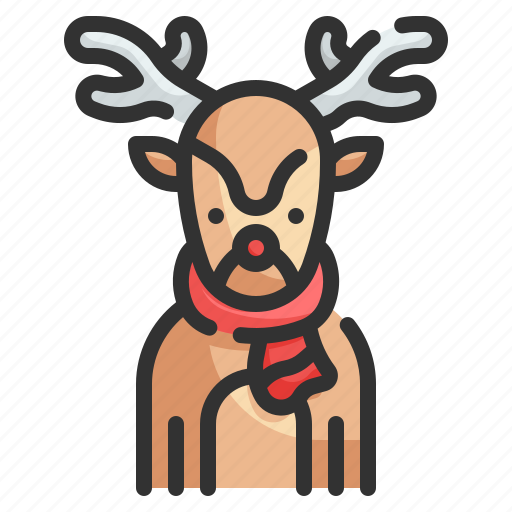 Deer, reindeer, xmas, christmas, animal icon - Download on Iconfinder