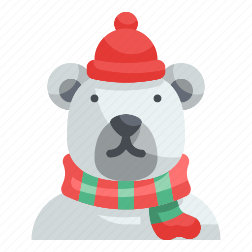 Bear, polar, animal, xmas, christmas icon - Download on Iconfinder