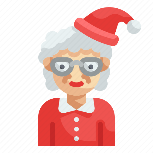 Grandmother, grandma, elderly, christmas, avatar icon - Download on Iconfinder