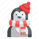 penguin, animal, winter, xmas, christmas