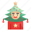 tree, christmas, xmas, decoration, costume 