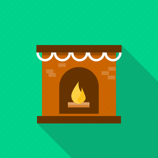 Christmas, decoration, fireplace, winter, xmas icon - Download on Iconfinder