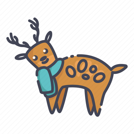 Christmas, deer, new year, reindeer icon - Download on Iconfinder