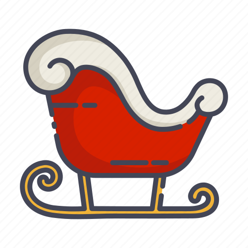 Christmas, new year, santa, sleigh icon - Download on Iconfinder