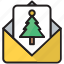 card, good, greeting, letter, mail, tree, wishes 