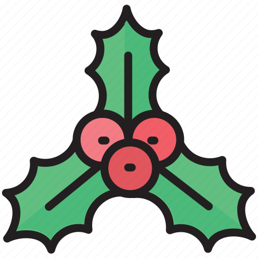 Berry, christmas, holly, leaf, mistletoe, ornaments, xmas icon - Download on Iconfinder