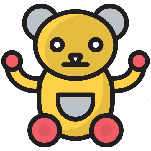 Bear, brown, kid, play, teddy, teddy bear, toy icon - Download on Iconfinder
