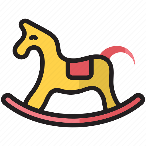 Baby, child, children, playground, rocking horse, toy, wooden horse icon - Download on Iconfinder