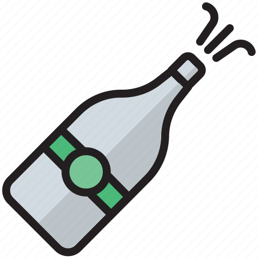 Alcohol, bottle, celebration, champagne, party, pop, wine icon - Download on Iconfinder