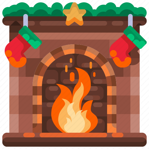 Chimney, fireplace, furniture, living, room, warm, winter icon - Download on Iconfinder