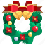 adornment, bow, christmas, decoration, ornament, wreath 