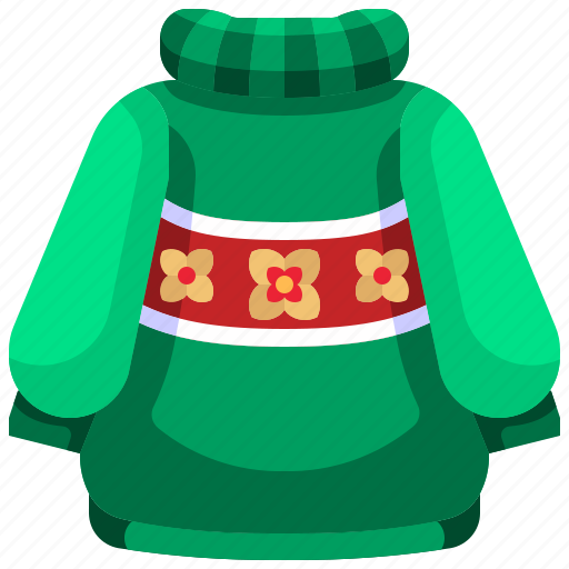 Christmas, clothes, clothing, fashion, jersey, pullover, sweater icon - Download on Iconfinder
