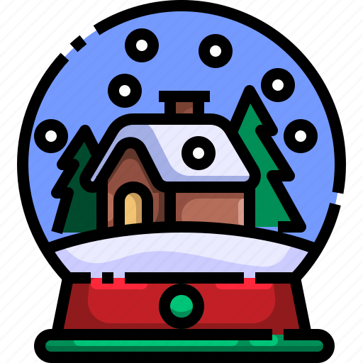 Christmas, decoration, globe, ornament, snow, tree icon - Download on Iconfinder