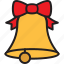 bell, notification, decoration, alert, christmas, ornament icon 