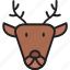 reindeer, deer, christmas, winter 